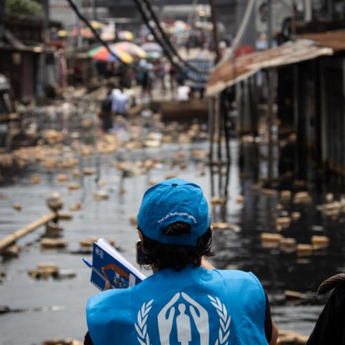 The Democratic Republic of the Congo. Kinshasa. Severe flooding impacts local populations generating health risks and internal displacement.